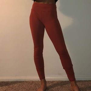 orange leggings